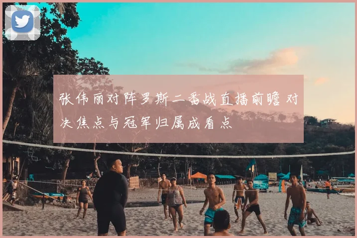 张伟丽对阵罗斯二番战直播前瞻 对决焦点与冠军归属成看点